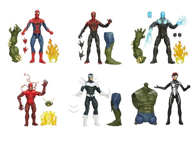 The Amazing Spider-Man 2 Marvel Legends Infinite Series Wave 2 Set of 6 Figures (Green Goblin BAF) Gallery Image 1