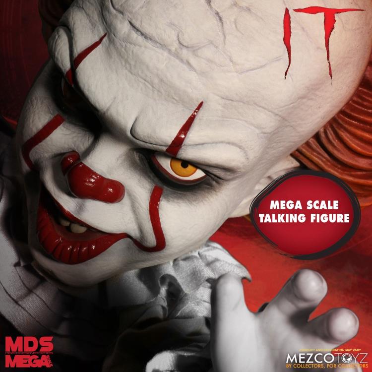 IT (2017) Mezco Designer Series Mega Scale Talking Pennywise Gallery Image 5
