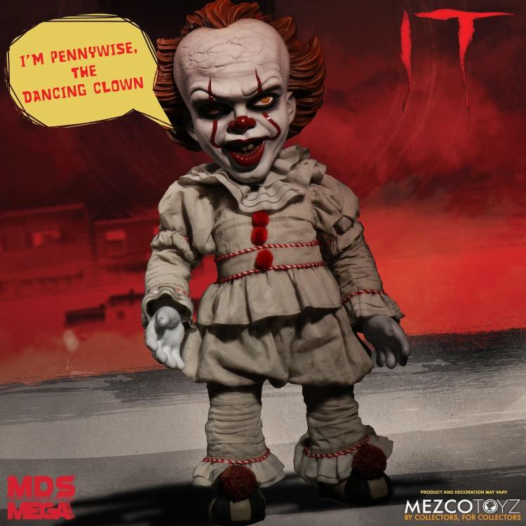 IT (2017) Mezco Designer Series Mega Scale Talking Pennywise Gallery Image 3