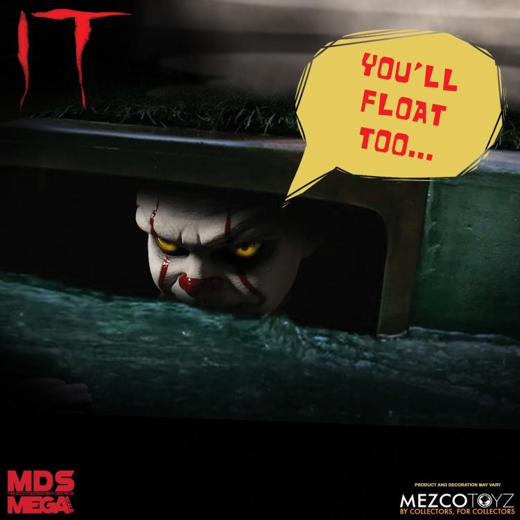 IT (2017) Mezco Designer Series Mega Scale Talking Pennywise Gallery Image 6