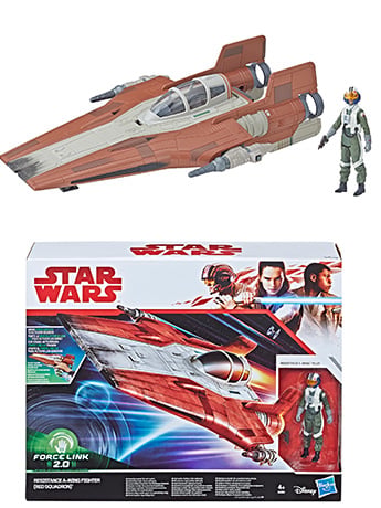 Star Wars Force Link 2.0 Resistance A-Wing Fighter (The Last Jedi)