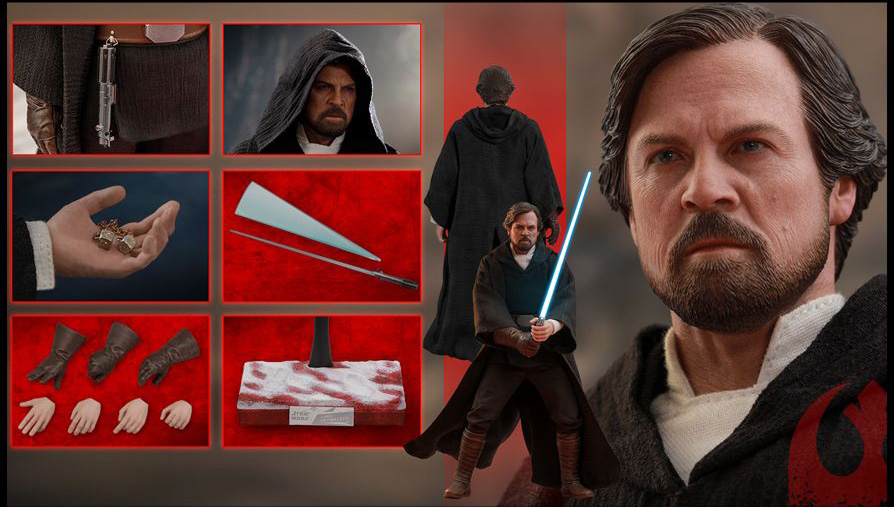 Star Wars: The Last Jedi MMS507 Luke Skywalker (Crait) 1/6 Scale Collectible Figure Gallery Image 17
