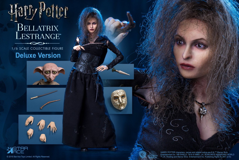 Harry Potter and the Half-Blood Prince Bellatrix Lestrange With Dobby 1/6 Scale Figure Two-Pack Gallery Image 13
