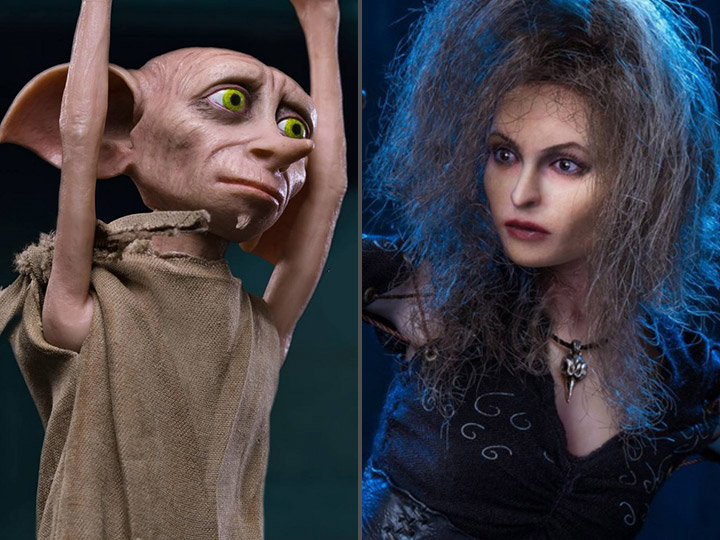 Harry Potter and the Half-Blood Prince Bellatrix Lestrange With Dobby 1/6 Scale Figure Two-Pack Gallery Image 1