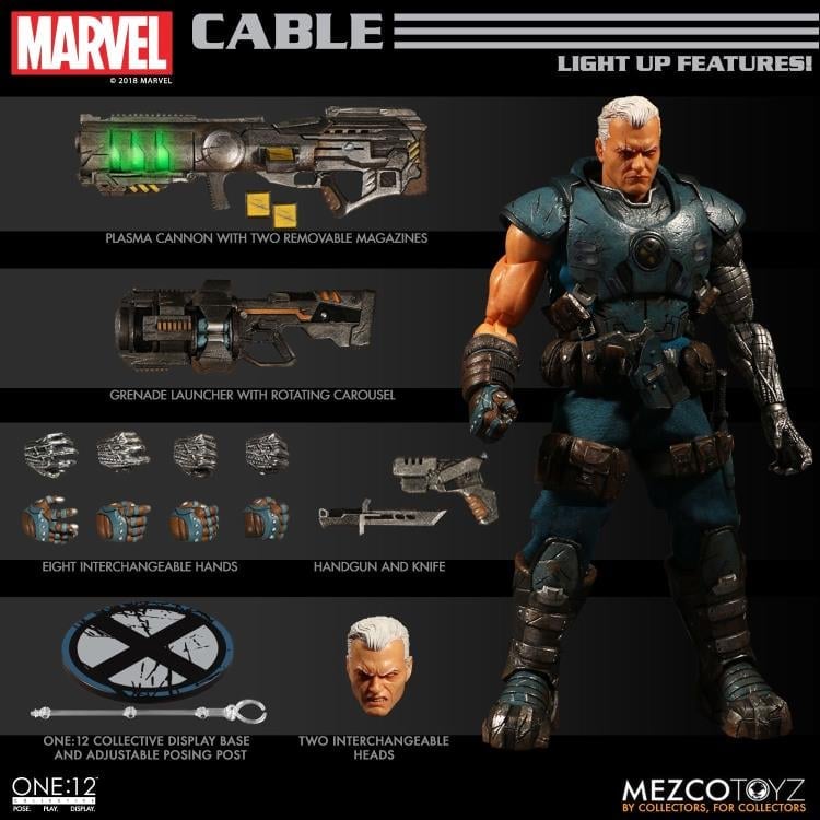 Mezco Cable | Marvel Cable Action Figure | BigBadToyStore