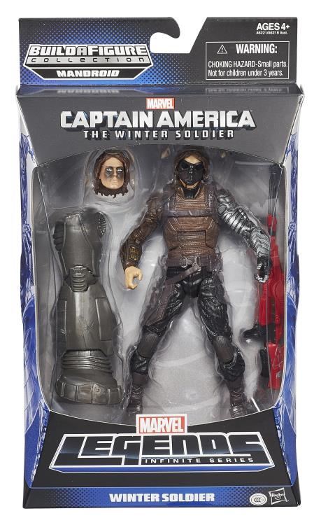 Captain America: The Winter Soldier Marvel Legends Infinite Series Winter Soldier (Mandroid BAF) Gallery Image 4