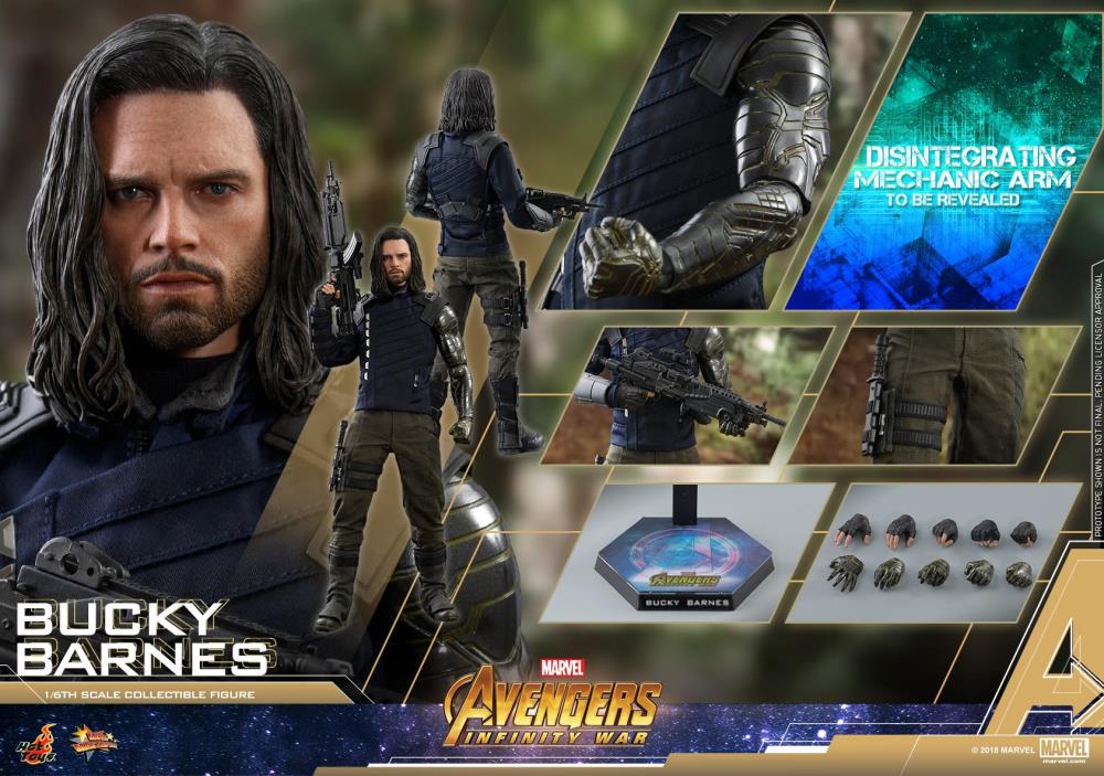Avengers: Infinity War MMS509 Bucky Barnes 1/6th Scale Collectible Figure Gallery Image 14