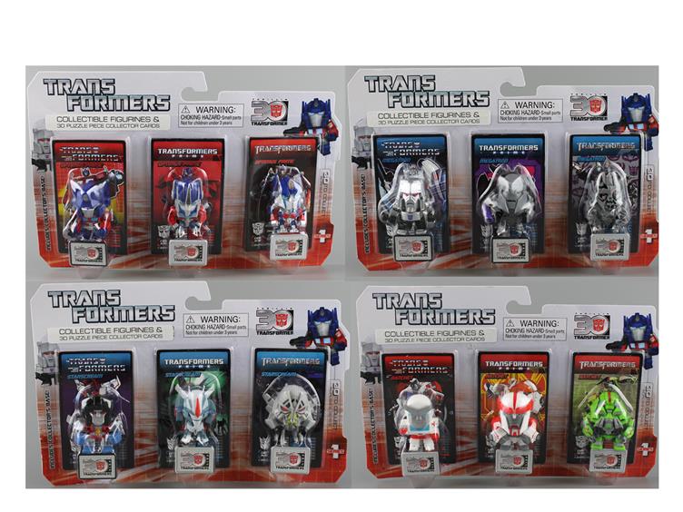 Transformers 30th Anniversary Mini Figure Three Pack Series 01 - Set of 4 Gallery Image 1