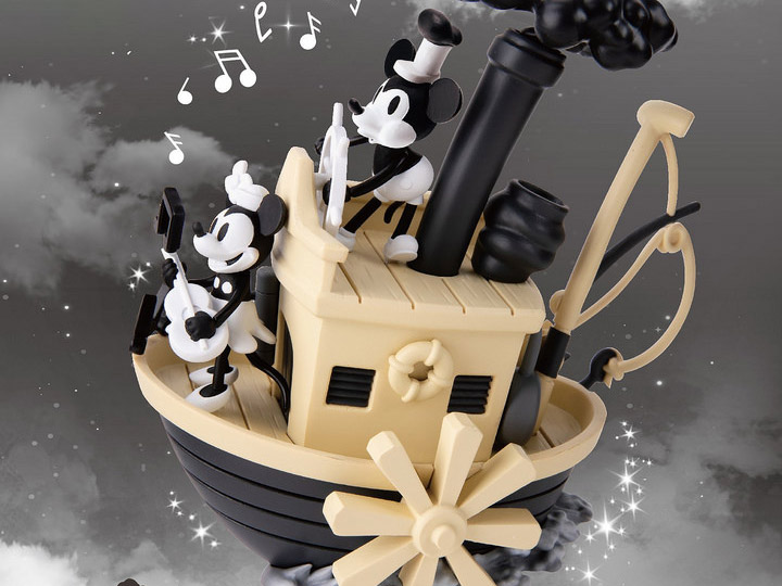 Disney D-Stage DS-017 Steamboat Willie PX Previews Exclusive Statue Gallery Image 1