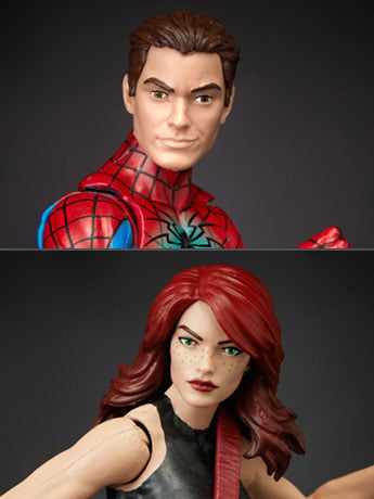 Marvel Spider-Man Legends Spider-Man & Mary Jane Watson Two-Pack Exclusive Gallery Image 2