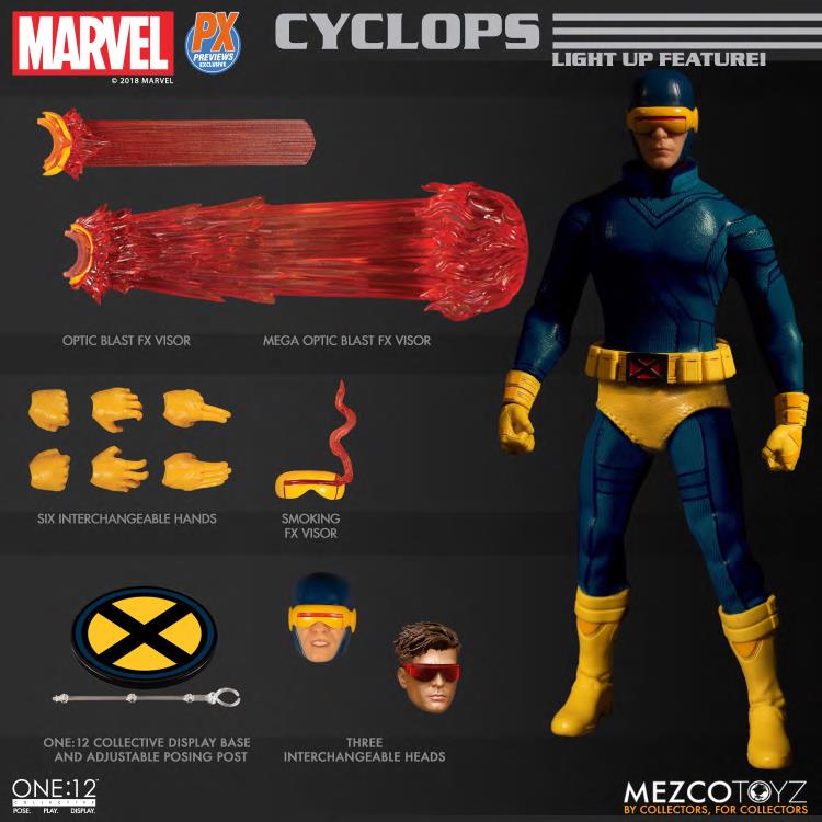 Mezco One:12 Cyclops PX Previews Exclusive | BigBadToyStore