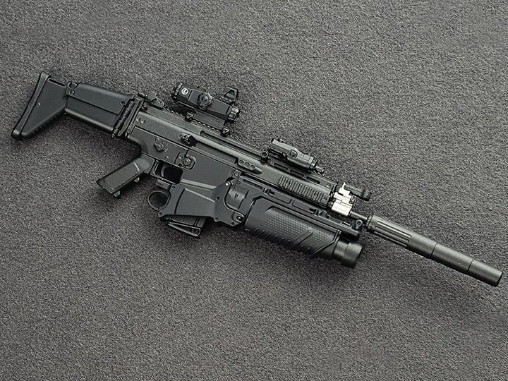 SCAR Assault Rifle (Mk17 in Black) 1/6 Scale Accessory Set Gallery Image 1