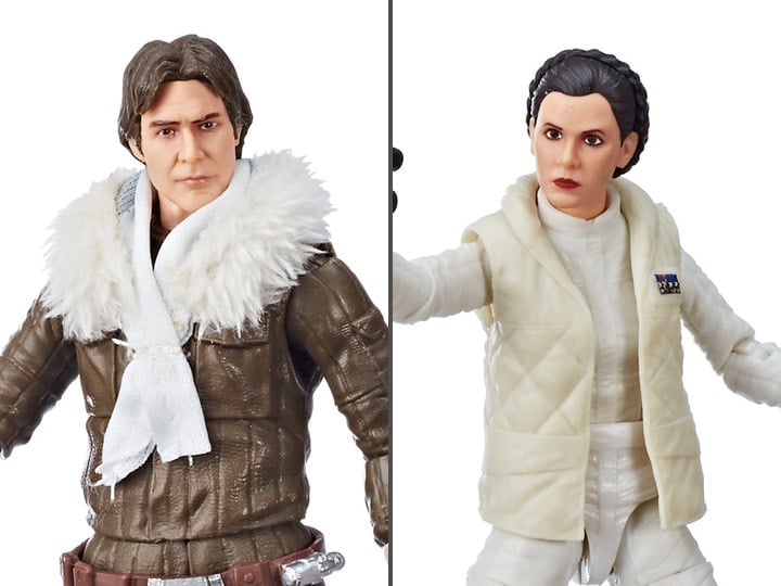 Star Wars: The Black Series Han Solo & Leia Organa (Empire Strikes Back) Exclusive Two-Pack Gallery Image 1
