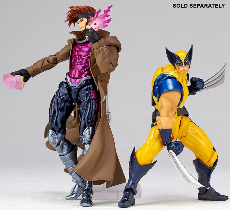 Marvel Amazing Yamaguchi Revoltech No.012 Gambit Action Figure Gallery Image 10