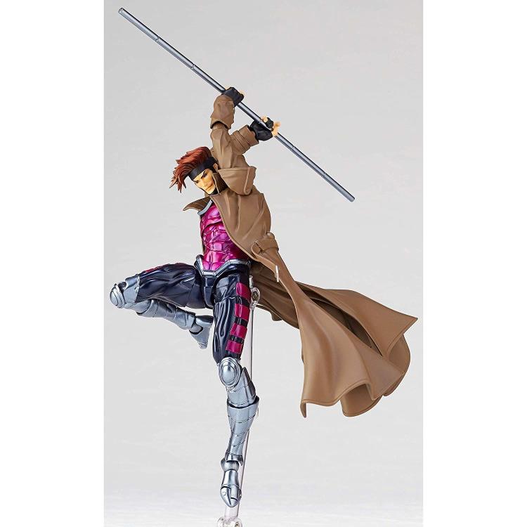 Marvel Amazing Yamaguchi Revoltech No.012 Gambit Action Figure Gallery Image 7