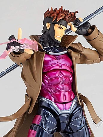 Marvel Amazing Yamaguchi Revoltech No.012 Gambit Action Figure Gallery Image 2