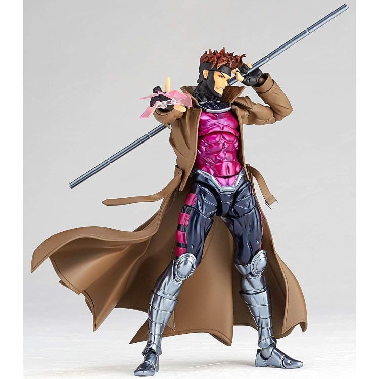 Marvel Amazing Yamaguchi Revoltech No.012 Gambit Action Figure Gallery Image 5