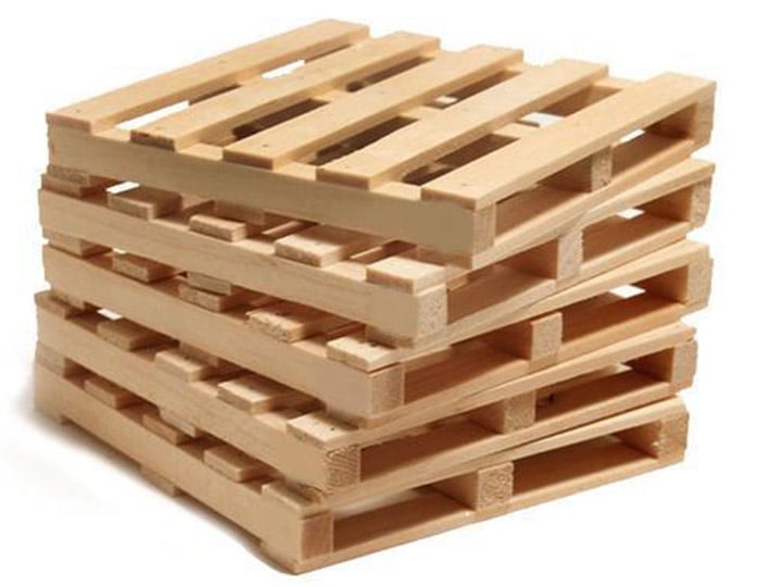 Mini Materials Mini Pine Pallet Coasters (5 Pack) Gallery Image 1