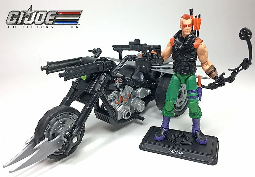 G.I. Joe Ninja Force Zartan with Cold Slither Cycle GI Joe Club 2018 Exclusive Gallery Image 3
