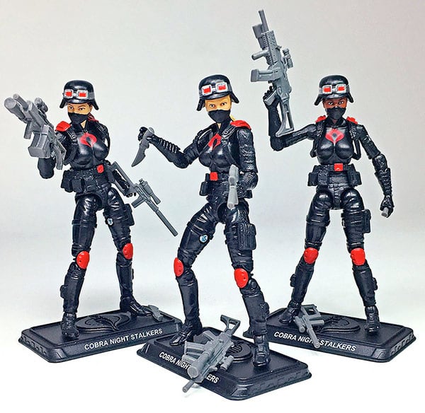 G.I. Joe Cobra Night Stalkers Female Troopers GI Joe Club 2018 Exclusive Three-Pack Gallery Image 3