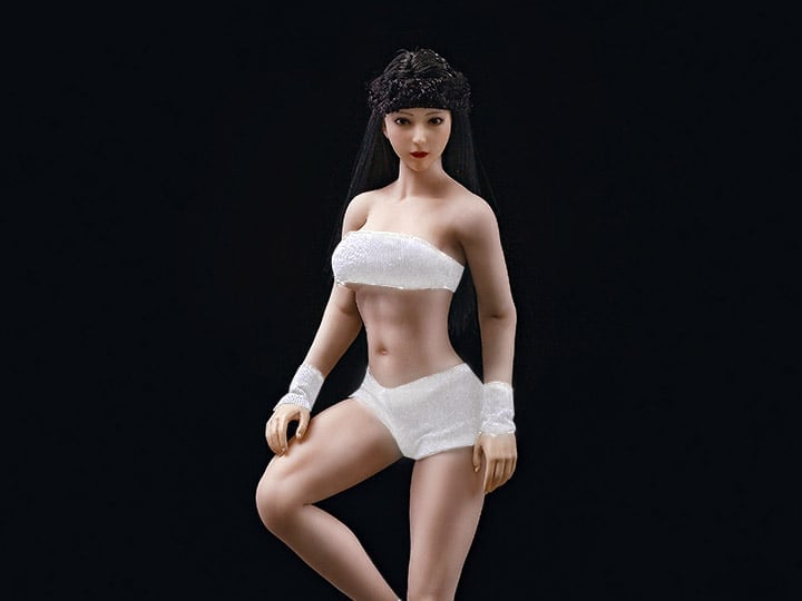 Super-Flexible Female Seamless 1/12 Scale Suntan Medium Bust Body (T01B) Gallery Image 1
