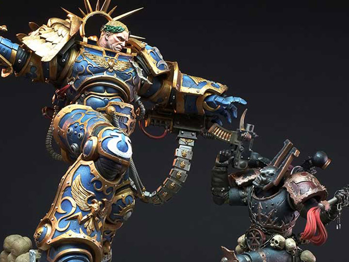 Warhammer 40,000 Guilliman vs Chaos Space Marine Limited Edition Diorama Gallery Image 1