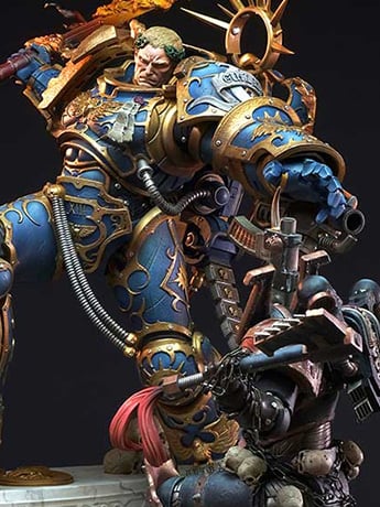 Warhammer 40,000 Guilliman vs Chaos Space Marine Limited Edition Diorama Gallery Image 2