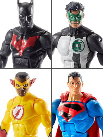 DC Comics Multiverse Wave 10 Set of 4 Figures (Collect & Connect Lobo) Gallery Image 2