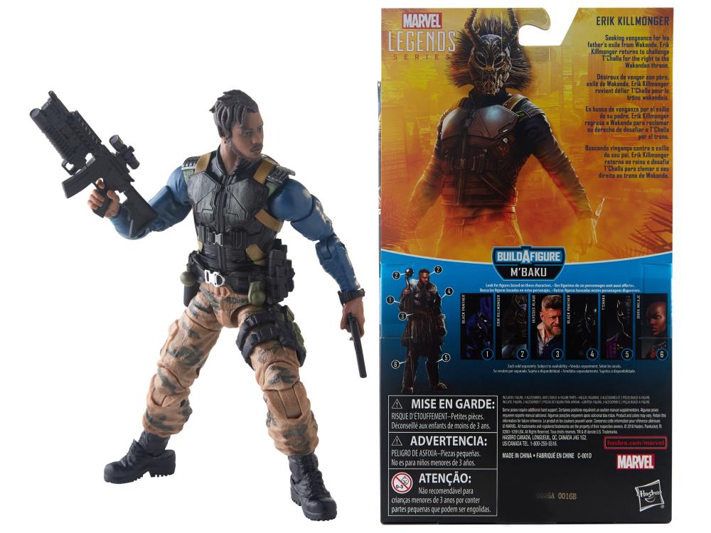 Black Panther Marvel Legends Erik Killmonger (M'Baku BAF) Gallery Image 8