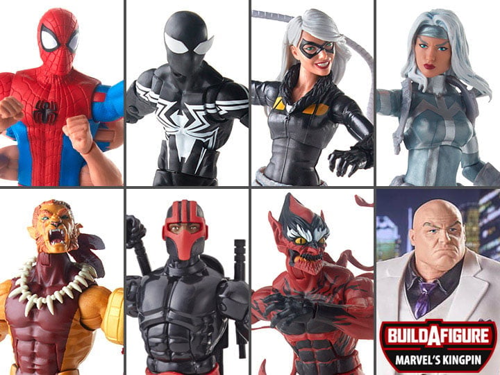 Spider-Man Marvel Legends Wave 9 Set of 7 Figures (Kingpin BAF) Gallery Image 1