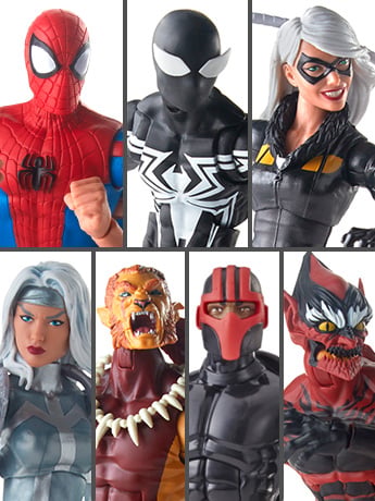 Spider-Man Marvel Legends Wave 9 Set of 7 Figures (Kingpin BAF) Gallery Image 2
