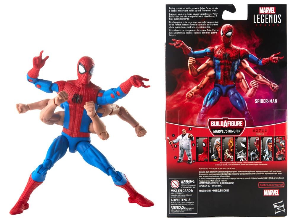 Spider-Man Marvel Legends Six Arm Spider-Man Action Figure Gallery Image 4