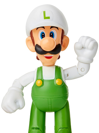 World of Nintendo 4" Fire Luigi Figure Gallery Image 2