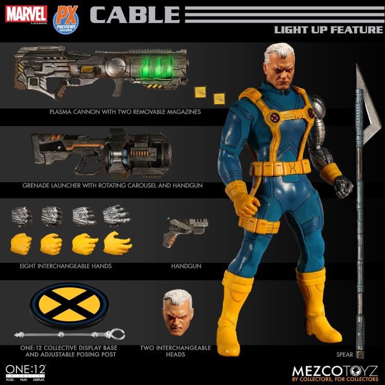 Mezco One12 ケーブル/Cable PX Mezco Cable PX | X-Men Cable Marvel Figure | BigBadToyStore