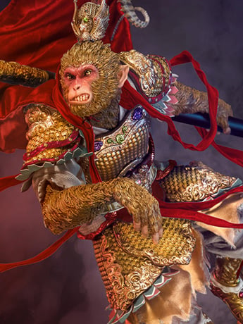Journey to the West Monkey King (Red) Limited Edition Statue Gallery Image 2
