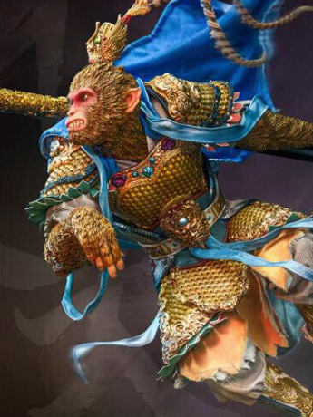 Journey to the West Monkey King (Blue) Limited Edition Statue Gallery Image 2