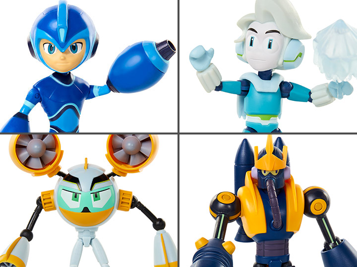 Mega Man: Fully Charged Basic Wave 1 Set of 4 Figures Gallery Image 1