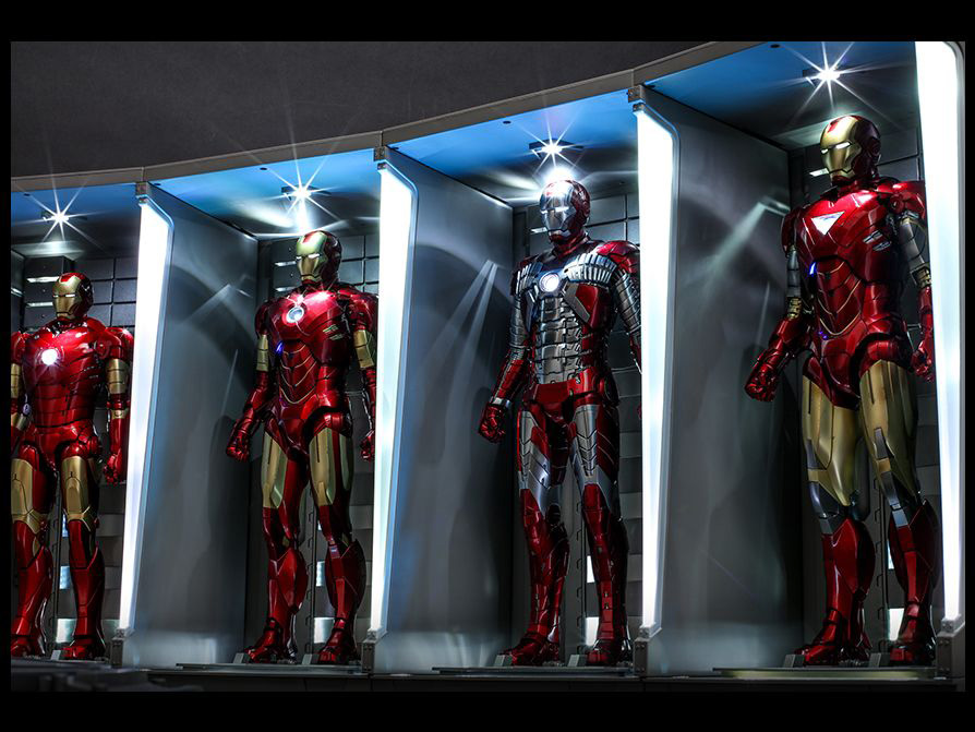 Iron Man 3 DS001B Hall of Armor 1/6 Scale Set of 4 Collectibles Gallery Image 5