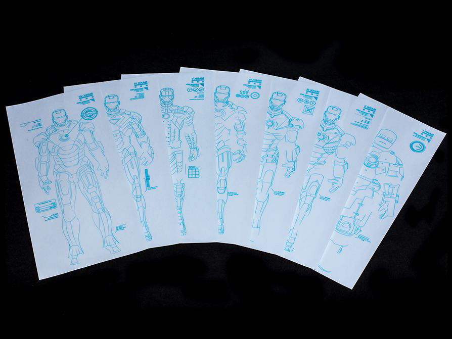 Iron Man 3 DS001B Hall of Armor 1/6 Scale Set of 4 Collectibles Gallery Image 6