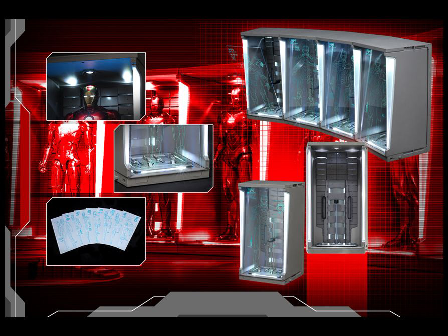Iron Man 3 DS001B Hall of Armor 1/6 Scale Set of 4 Collectibles Gallery Image 7