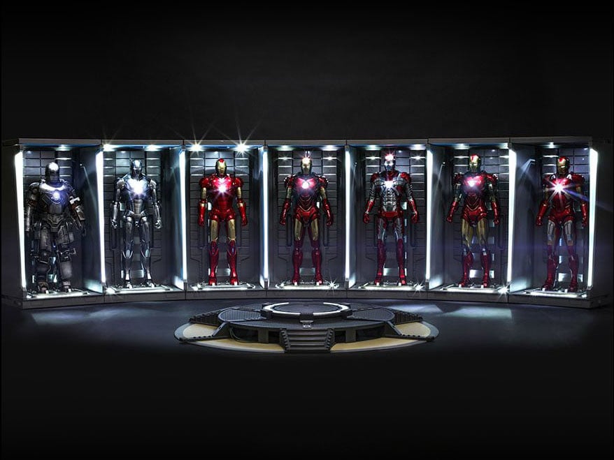 Iron Man 3 DS001C Hall of Armor 1/6 Scale Set of 7 Collectibles Gallery Image 3