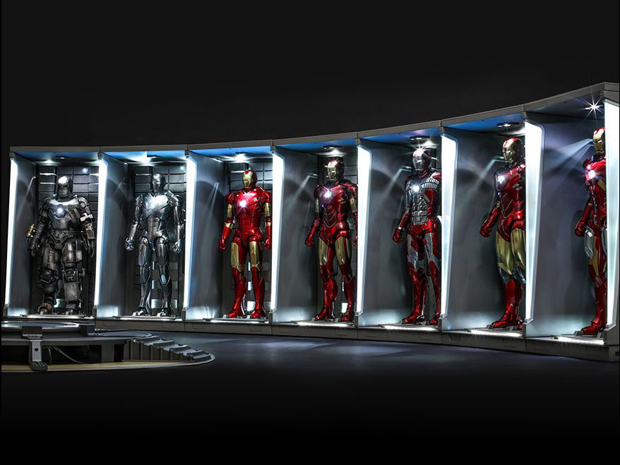 Iron Man 3 DS001C Hall of Armor 1/6 Scale Set of 7 Collectibles Gallery Image 4