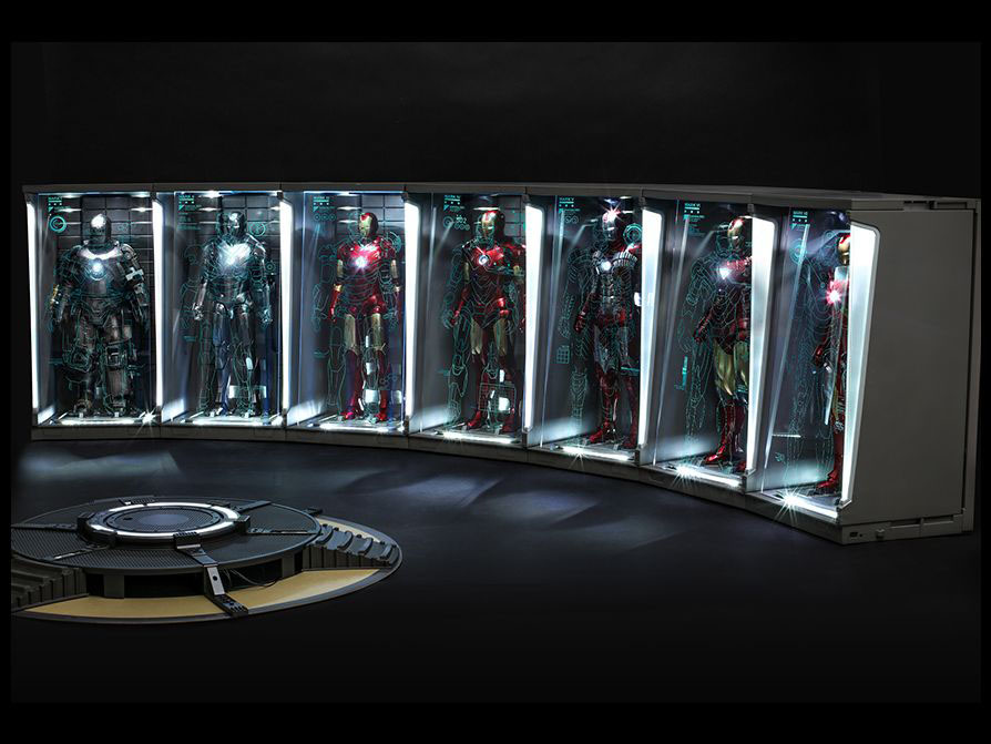 Iron Man 3 DS001C Hall of Armor 1/6 Scale Set of 7 Collectibles Gallery Image 5