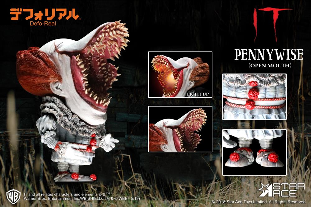 IT (2017) Defo-Real Pennywise (Open Mouth With Lights Ver.) Gallery Image 3