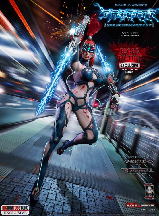 Gekido's Tricity: Goddess of Lightning (Blood Edition) 1/6 Scale Limited Edition BBTS Exclusive Figure Gallery Image 3