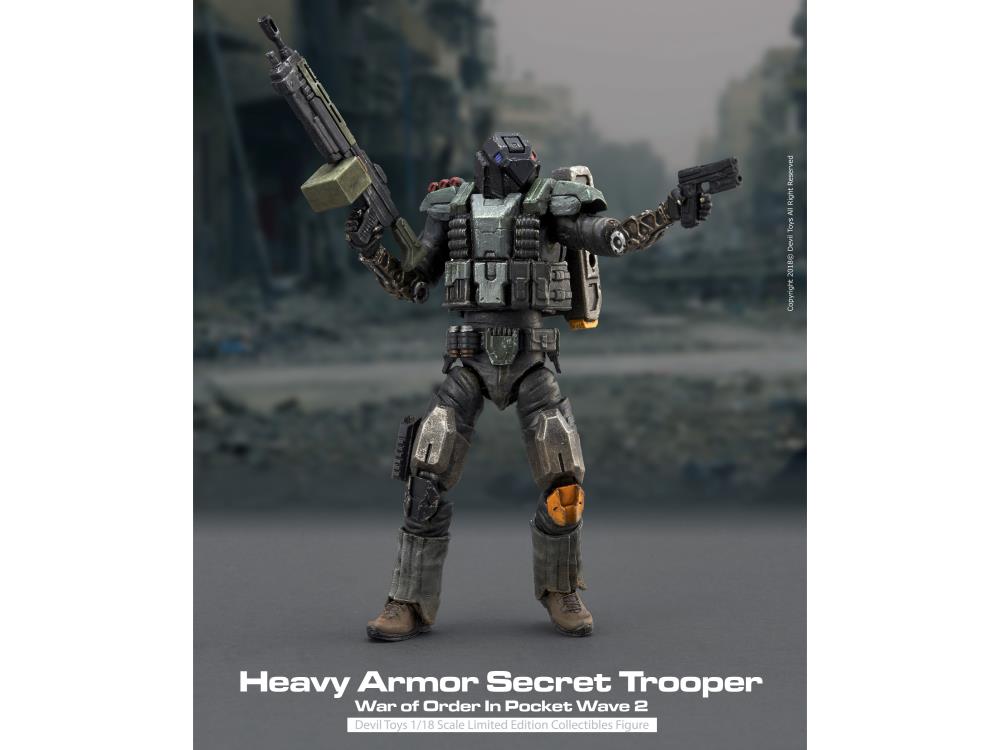 War of Order WOO In Pocket Heavy Armor Secret Trooper 1/18 Scale Figure Gallery Image 4