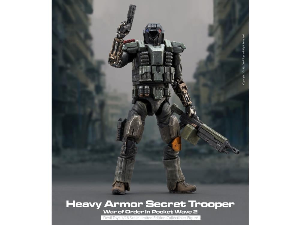 War of Order WOO In Pocket Heavy Armor Secret Trooper 1/18 Scale Figure Gallery Image 5