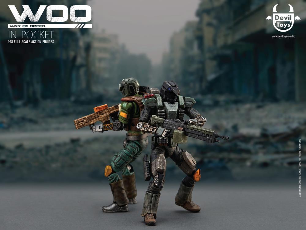 War of Order WOO In Pocket Heavy Armor Secret Trooper 1/18 Scale Figure Gallery Image 3