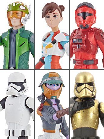 Star Wars Resistance Wave 1 Set of 6 Figures Gallery Image 2