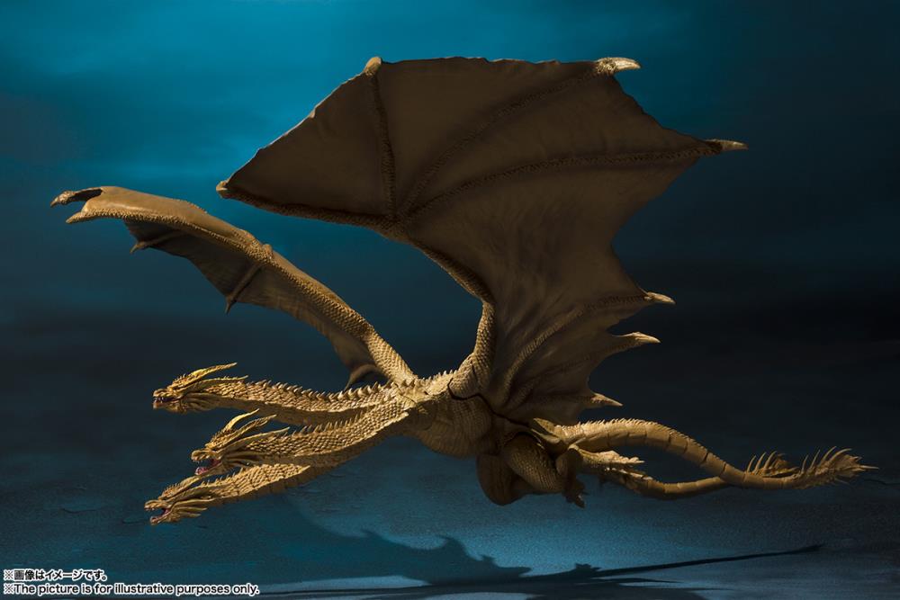 Godzilla: King of the Monsters S.H.MonsterArts King Ghidorah Gallery Image 6